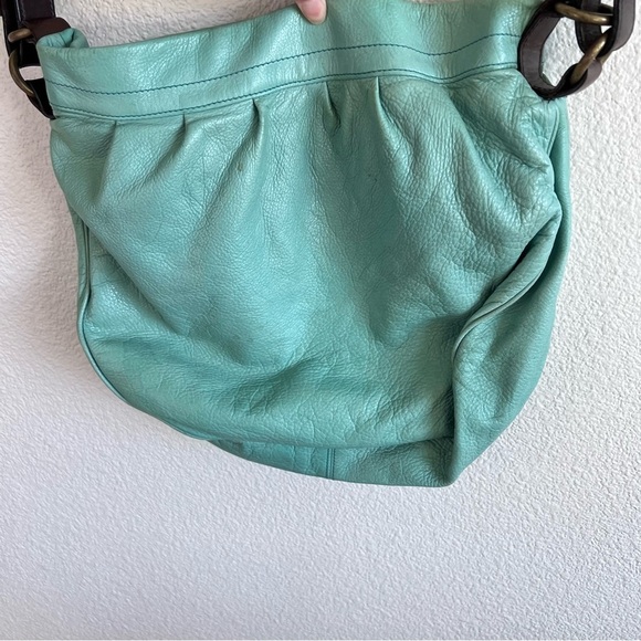 Mulberry Mitzy Medium Hobo Crossbody Messenger Emerald Pebbled - Picture 5 of 15